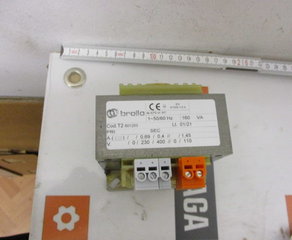 Трансформатор
trasfo 2F 160VA Vin0.230.400 Vout0.110 Brollo