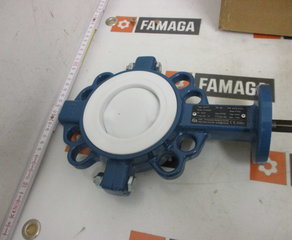 Заслонка Absperrklappe DN80, PN16, Baulange EN558-20, GGG/PTFE/Edelstahl-PTFE-b eschichtet  END-Armaturen